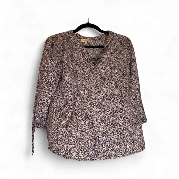 Cynthia Rowley Women’s Boho Peasant Blouse - Pink and Blue size Large - Picture 3 of 5